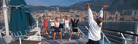 keeping fit and healthy on your cruise ship