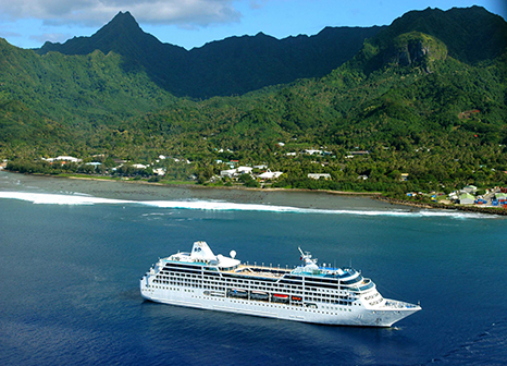 Princess Cruises and the Tahitian Princess in Tahiti