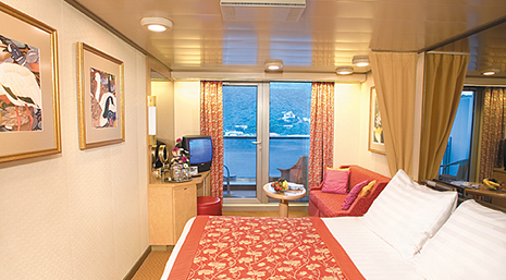 Holland America Line - suite with verandah and ocean view