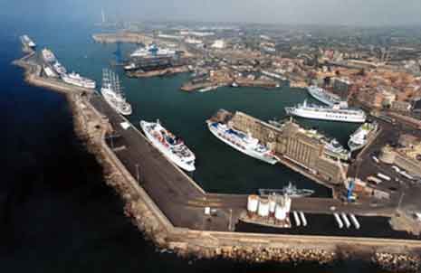 Port of Civitavecchia for Rome, Italy