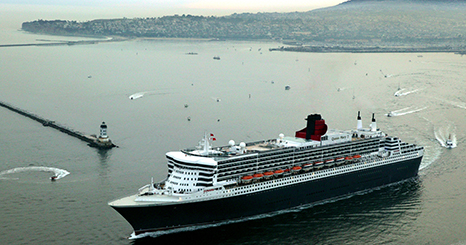 Cunard Line in the Port of Los Angelesiego
